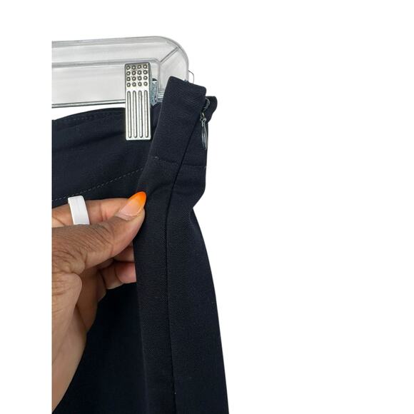 Talbots Pants Navy Classic Side Zip Office Work Straight Leg Trousers Size 8 - Picture 6 of 12